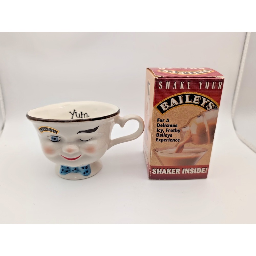 Bailey's  Vintage Yum Coffee Mug And Mini Shaker Set mixed drink